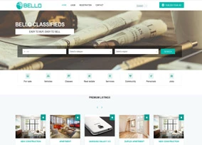 Classified website theme