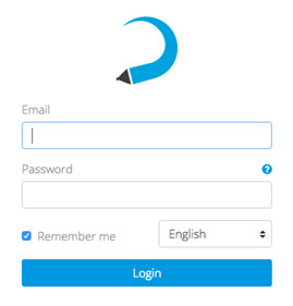 Content management system log in image Content management system log in