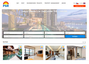 Real Estate website in English
