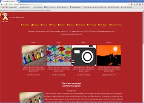 Red web design